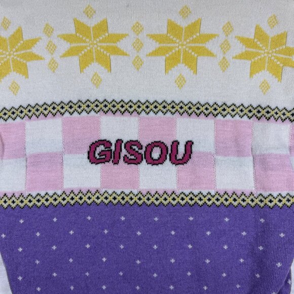 Gisou 2022 Holiday Limited Edition Ugly Christmas Sweater Womens OS Pastel - Picture 2 of 10